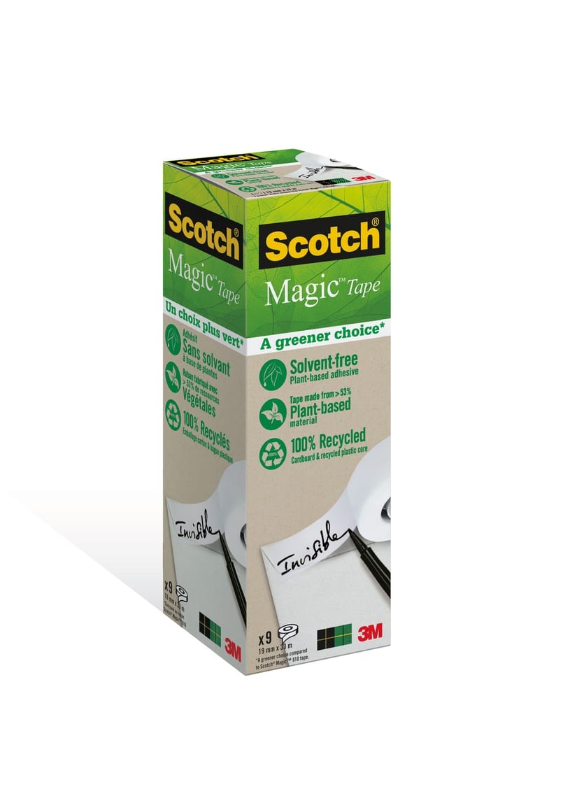 Dokumenttejp Scotch Magic 900 19mm x 33m, 9 st/fp