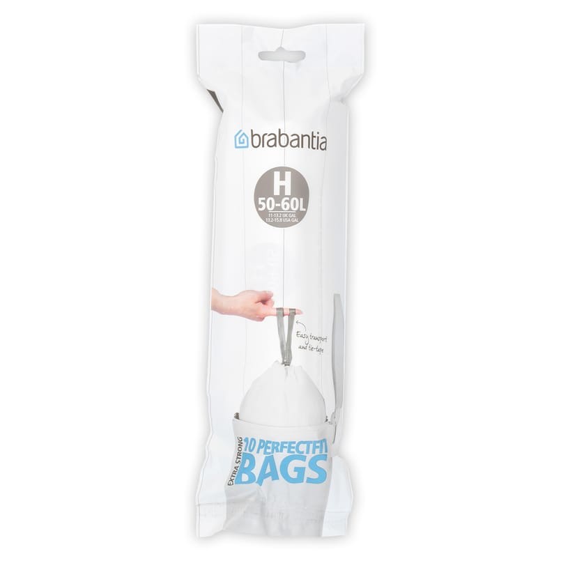 Produktfoto för Brabantia Avfallspåsar H 10 påsar/rulle 50-60 l