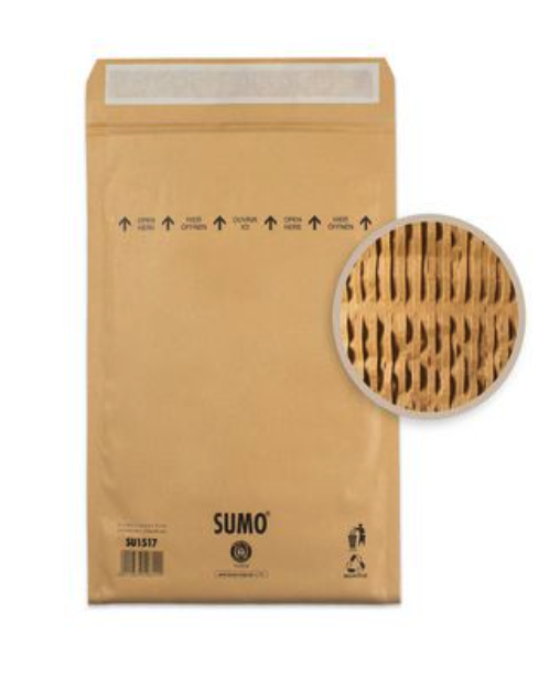 Produktfoto för Sumo Påse vadderad 225x340mm remsa
