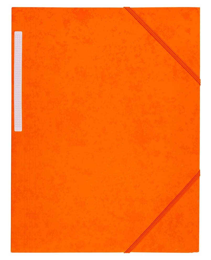 Snoddmapp Kartong FSC 3-Klaff Orange A4
