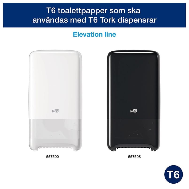 Alternativ bild 1 för Toalettpapper T6 Tork Universal 1-lagigt 127540 (låda med 27 rullar)
