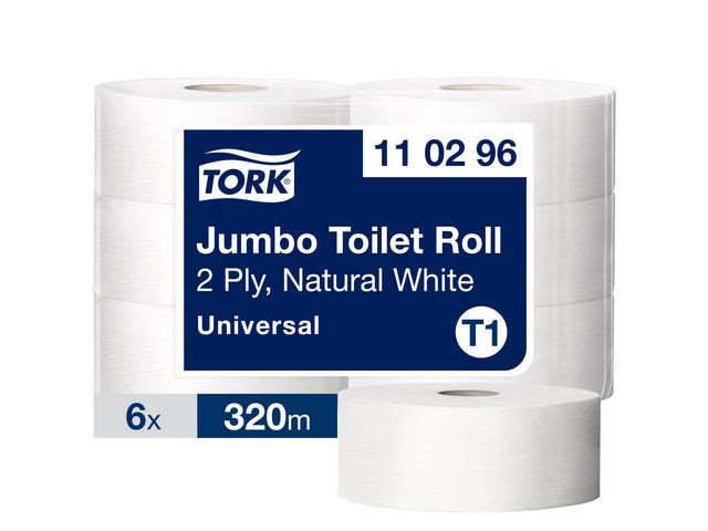 Alternativ bild 0 för Tork Toalettpapper Universal T1 Jumbo 2-lags