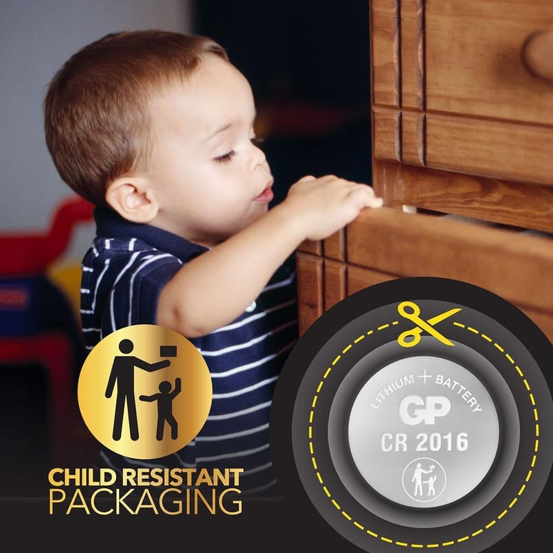 Batteri Gp Knappcell CR2450 3V, 2 st/fp