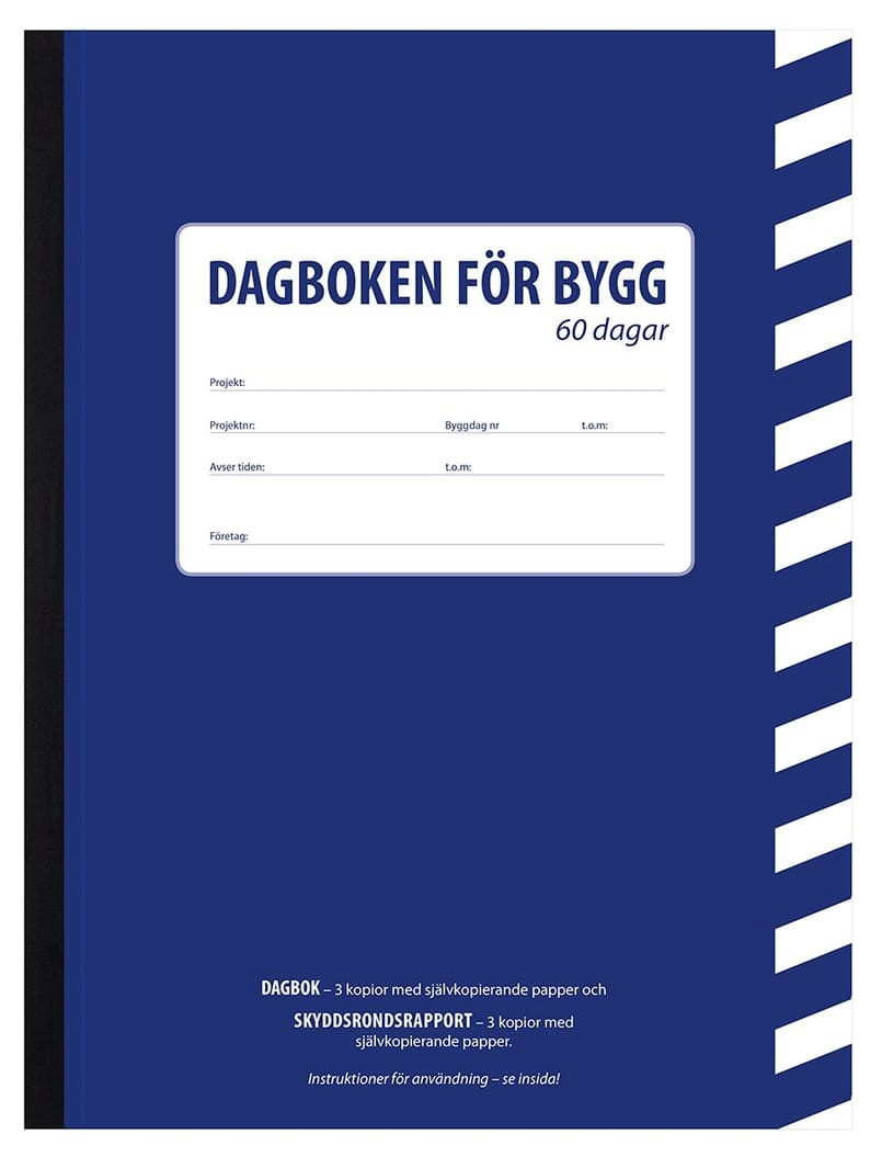 Produktfoto för BYGGDAGBOK 60 DAGAR | Beijerbygg Byggmaterial