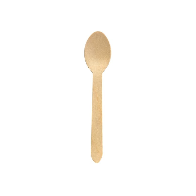 Engångsbestick Duni sked petit vaxat trä 16cm, 100 st/fp