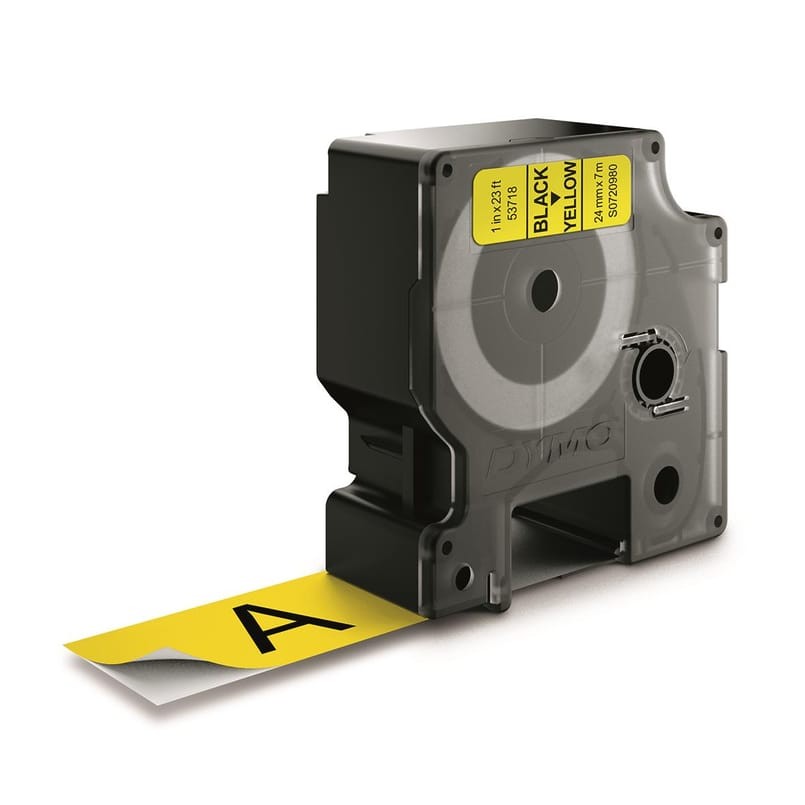 Alternativ bild 1 för Tape Dymo D1 24 mm svart på gul