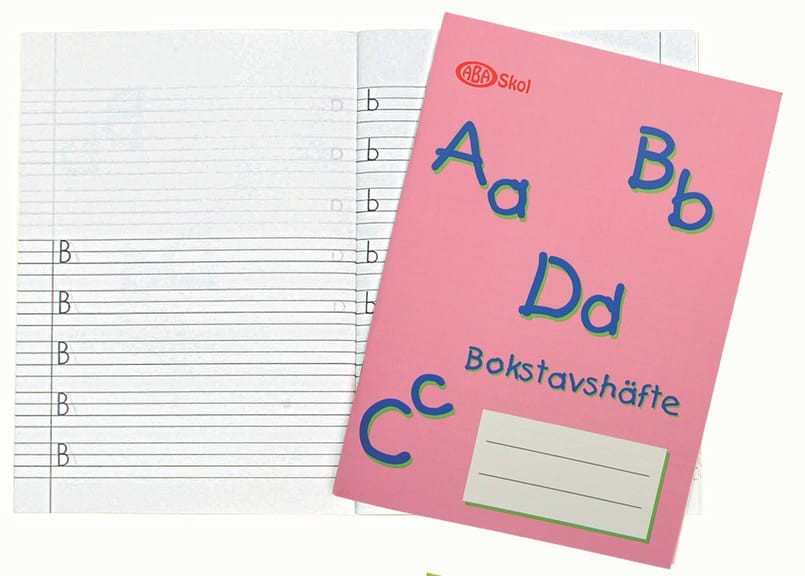 Bokstavshäfte 32 blad 70g A5, 25 st/fp