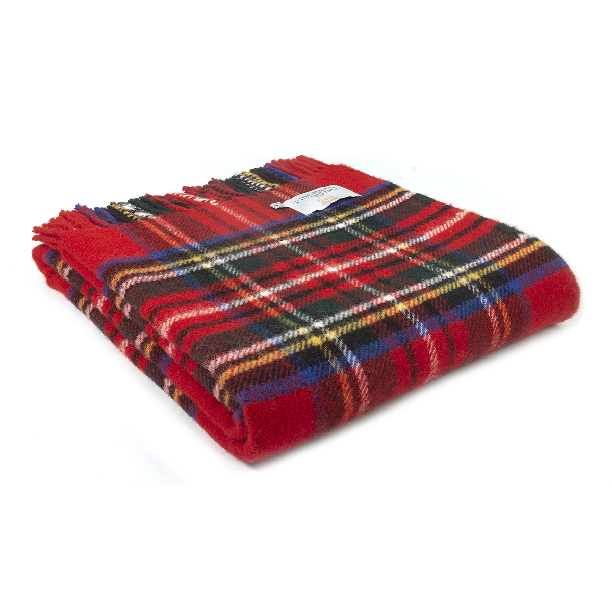 Skotskrutig ullpläd Royal Stewart, 100% Ull, 150x183 cm