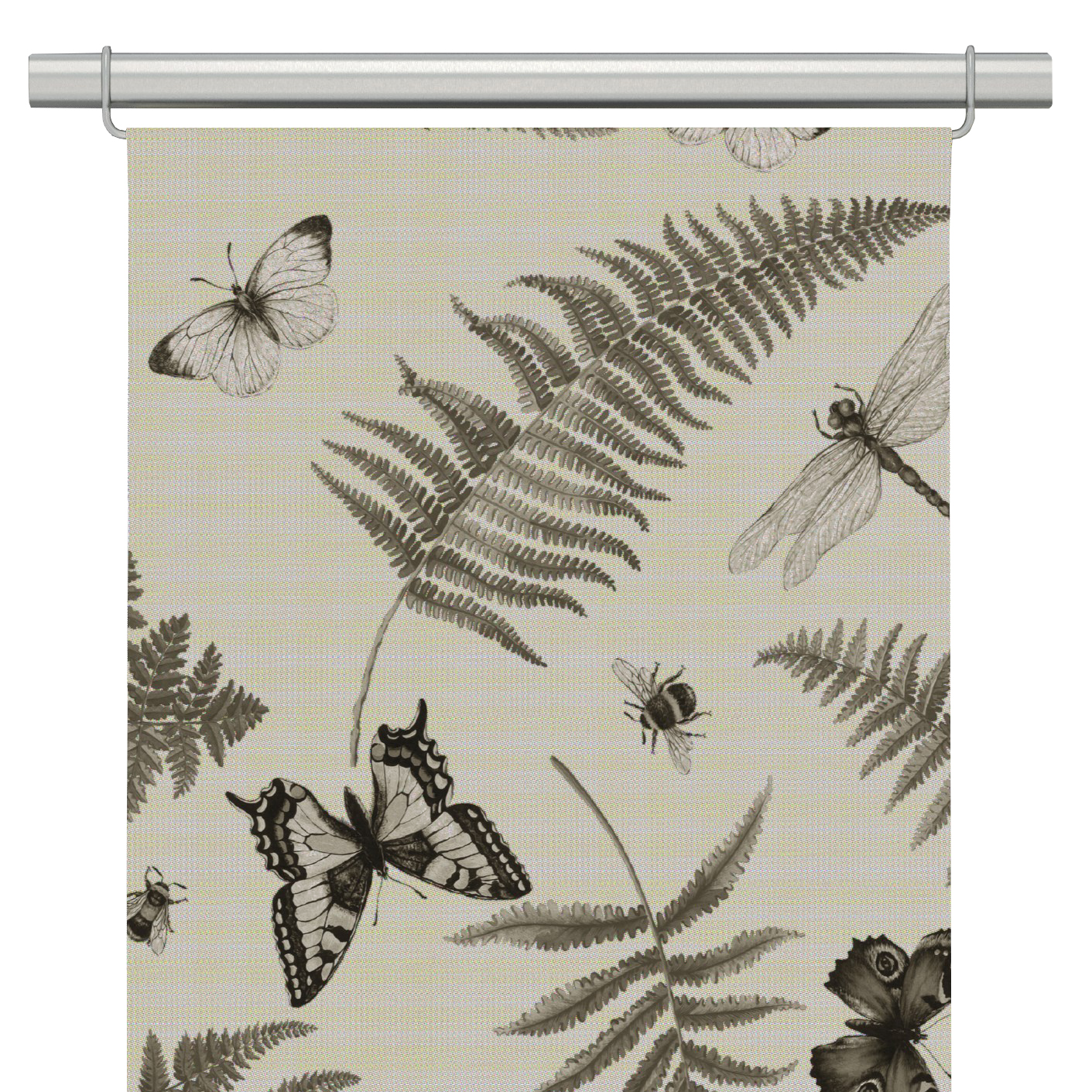 Humlan beige panelgardiner