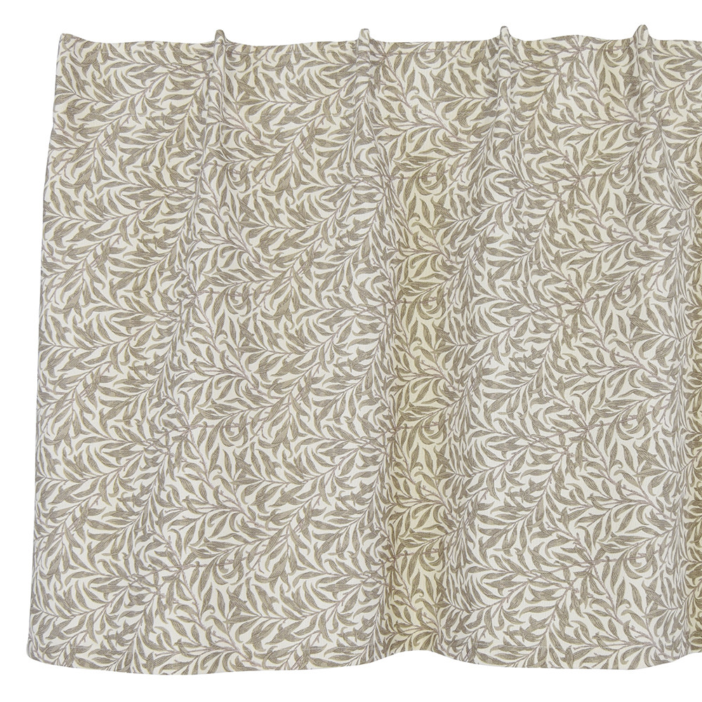 Ramas beige gardinkappa metervara med kvistar och blad