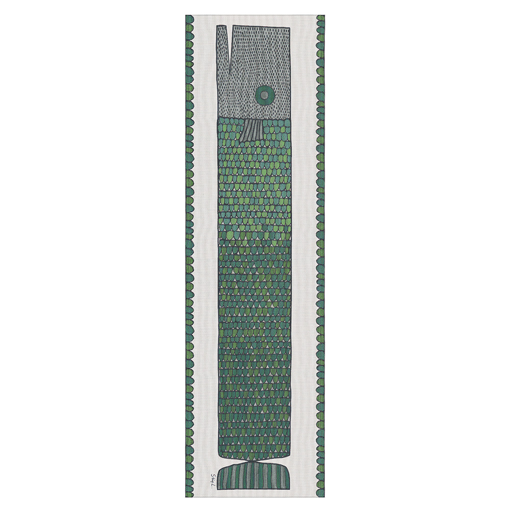 Fiskben löpare 35x120 - Design av Stig Lindberg
