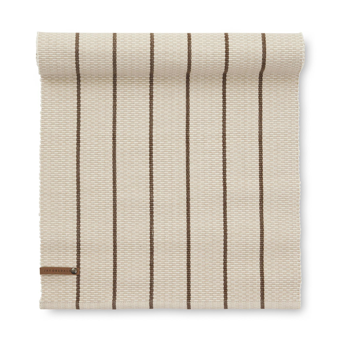 Striava beige löpare 35x120 cm – Randig bordslöpare