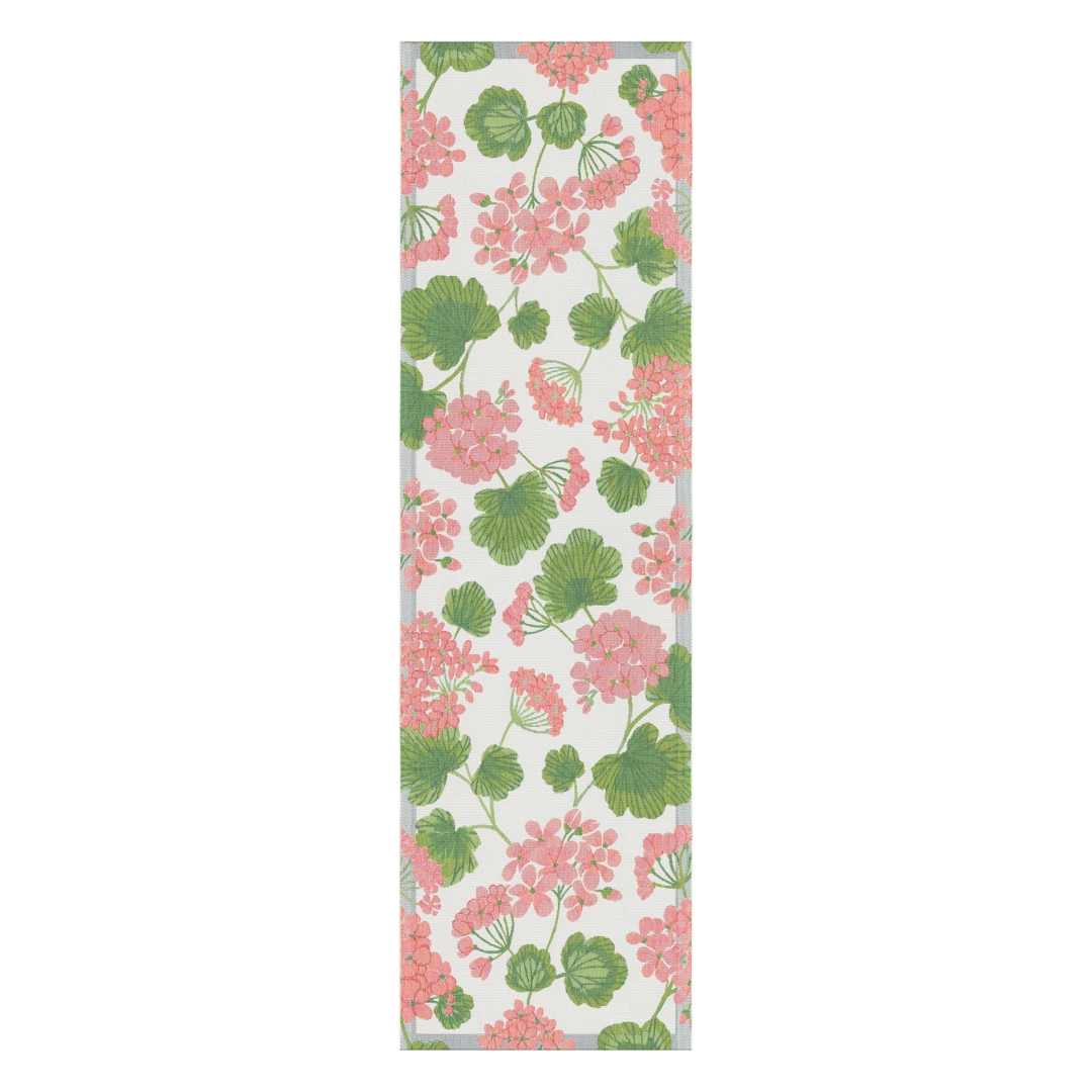 Pelargonia löpare 35X120 - Ekelunds Linneväveri