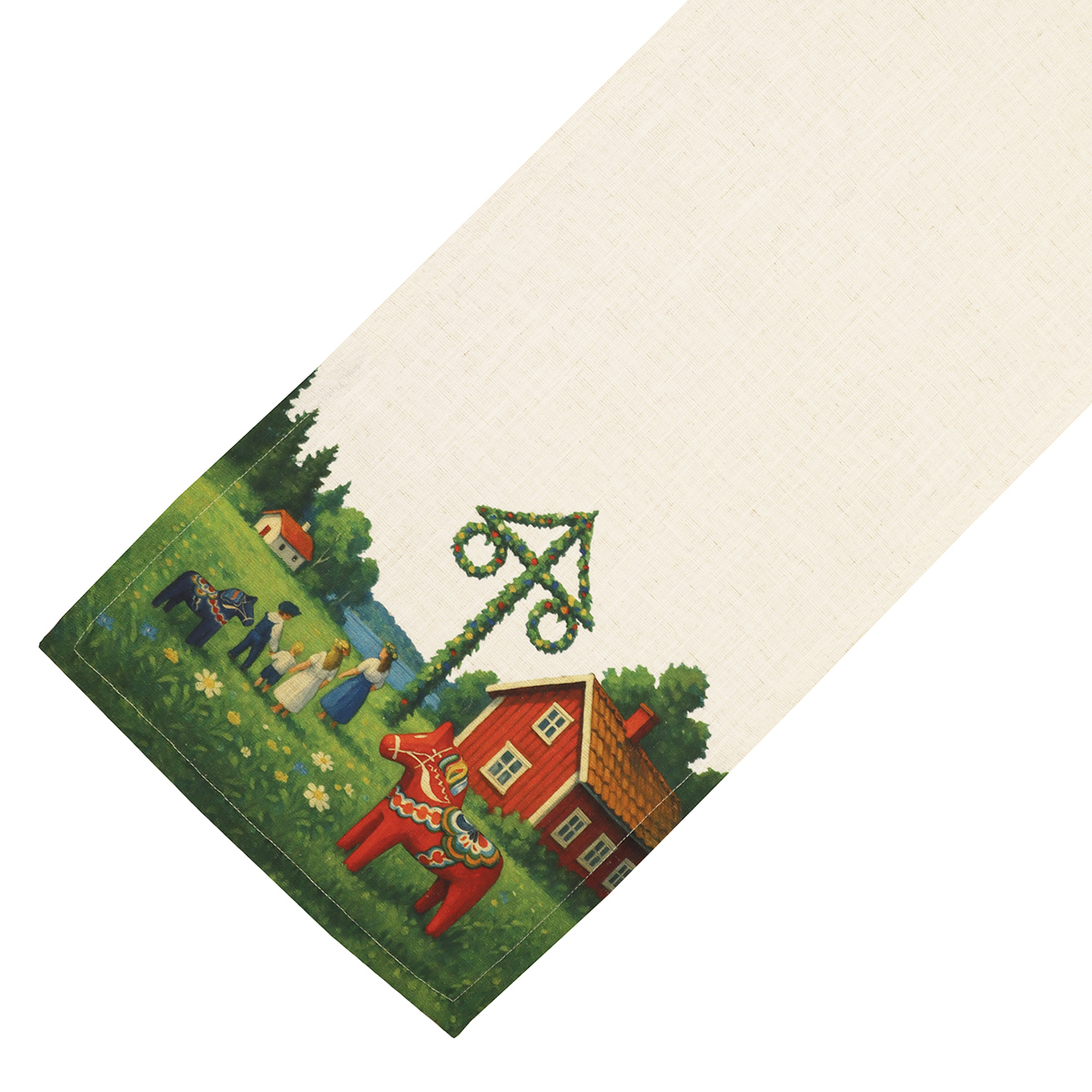Midsommar Bordsl pare 35x120 Cm Klassiskt Midsommarmotiv midsommar-bordsl-pare-35x120-cm-klassiskt-midsommarmotiv