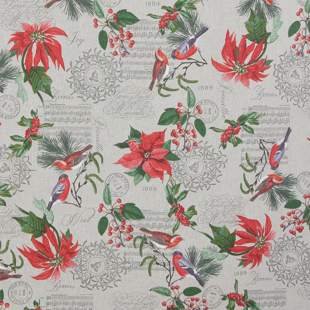 Poinsettia traditional tyg