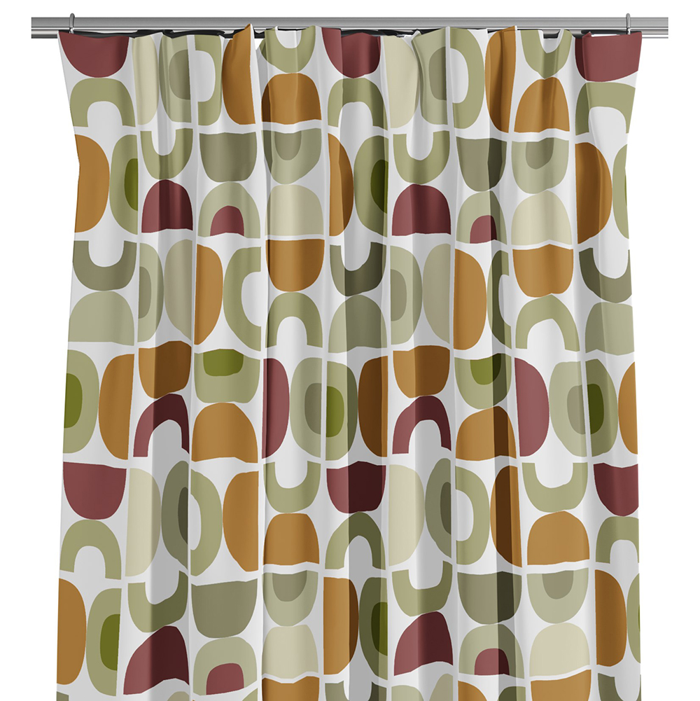 Spiraldans beige gardiner (250cm)
