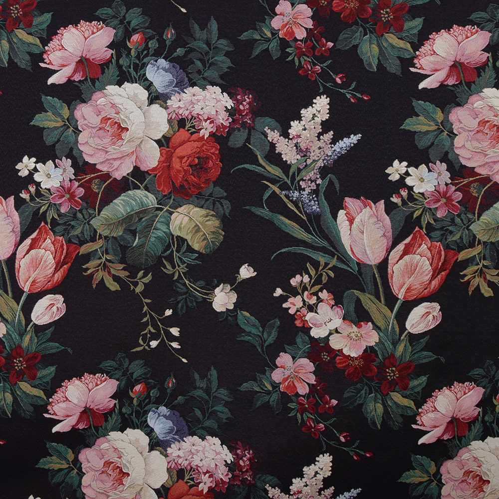 Painted Vintage Bouquet möbeltyg