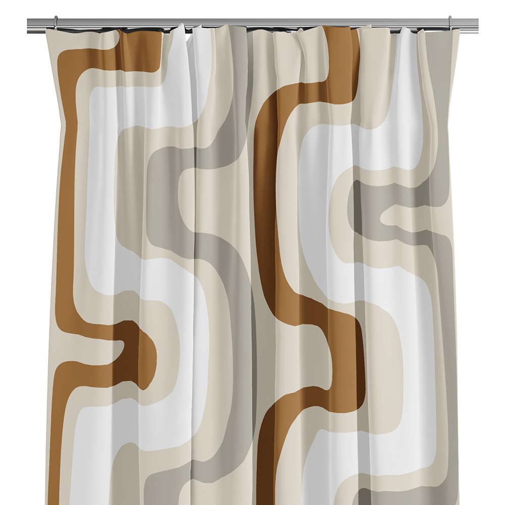 Bågar beige gardiner (315cm)