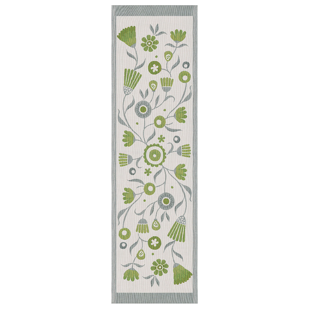 Vårvinda löpare 35x120 - Ekologisk bomull med blommönster