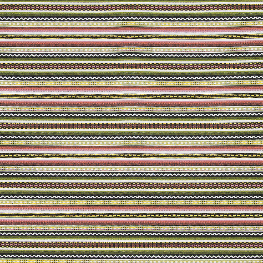 Cadiar grön-rosa jacquardtyg
