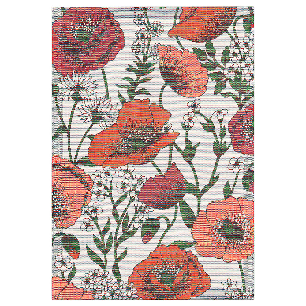 Blomsterfält kökshandduk 35X50 – Ekologisk bomull med blommönster