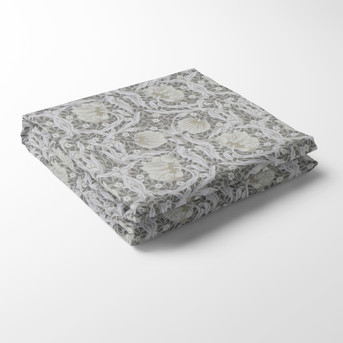 Grace beige bordsduk - Klassisk blommig Arts and Crafts design (130x300cm)