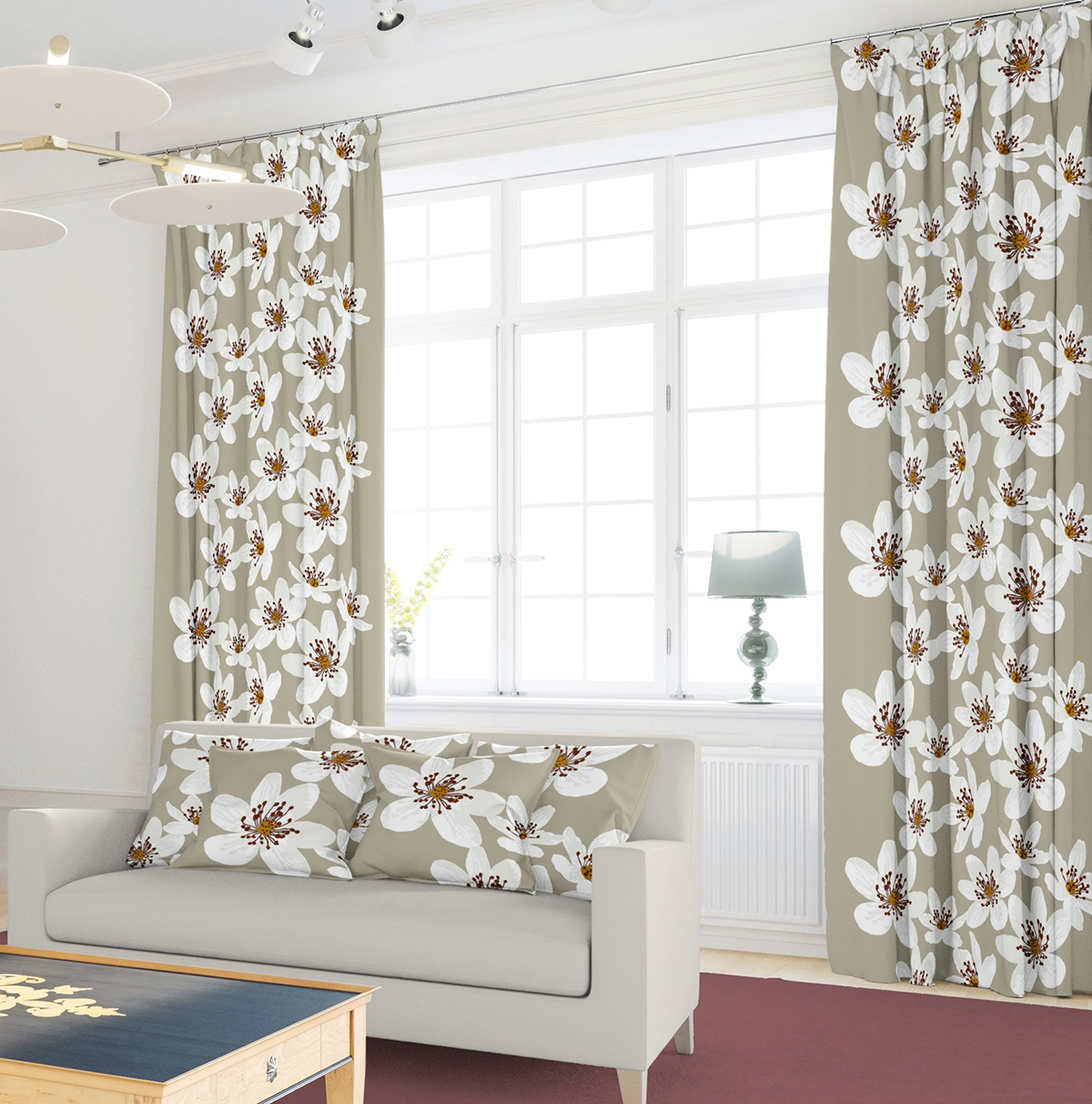 Köp billiga gardiner till vardagsrum online | nordisktextil.se