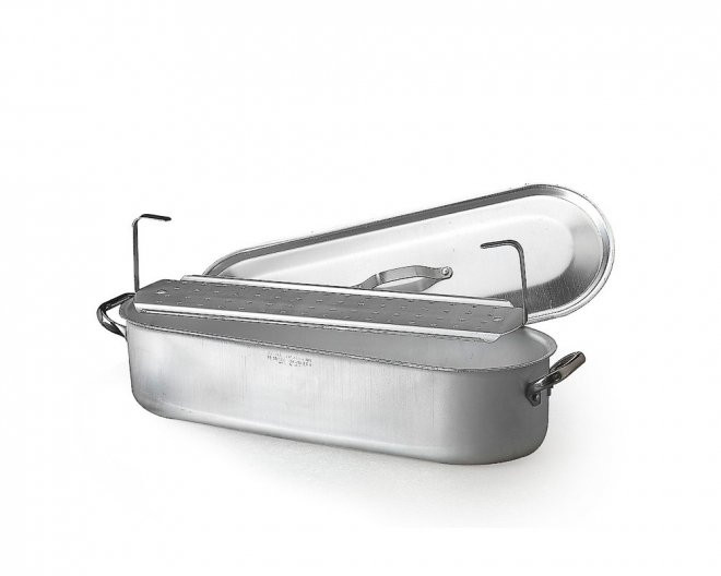 Pentole Agnelli Professioneel Aluminium 3 Mm. Bolvormig Vergiet Diameter 28 Cm Zilver 2126707136