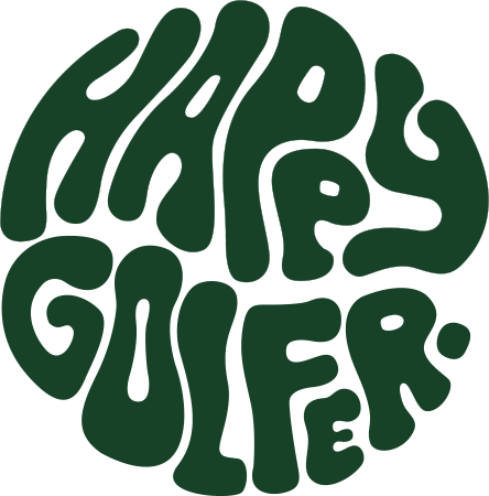 Happy golfer logo