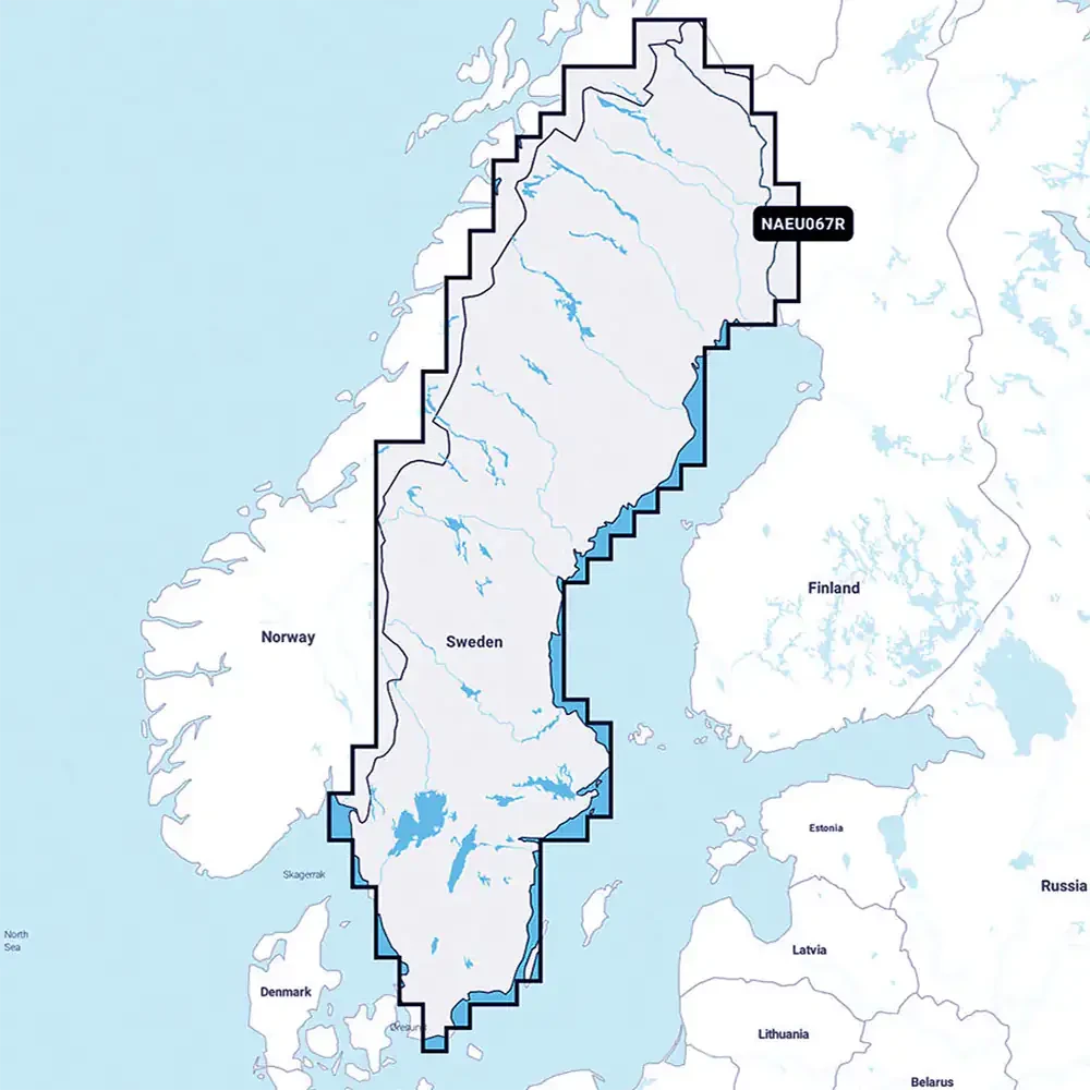 Navionics NAV+ Regular EU067R (Sweden, Lakes & Rivers)
