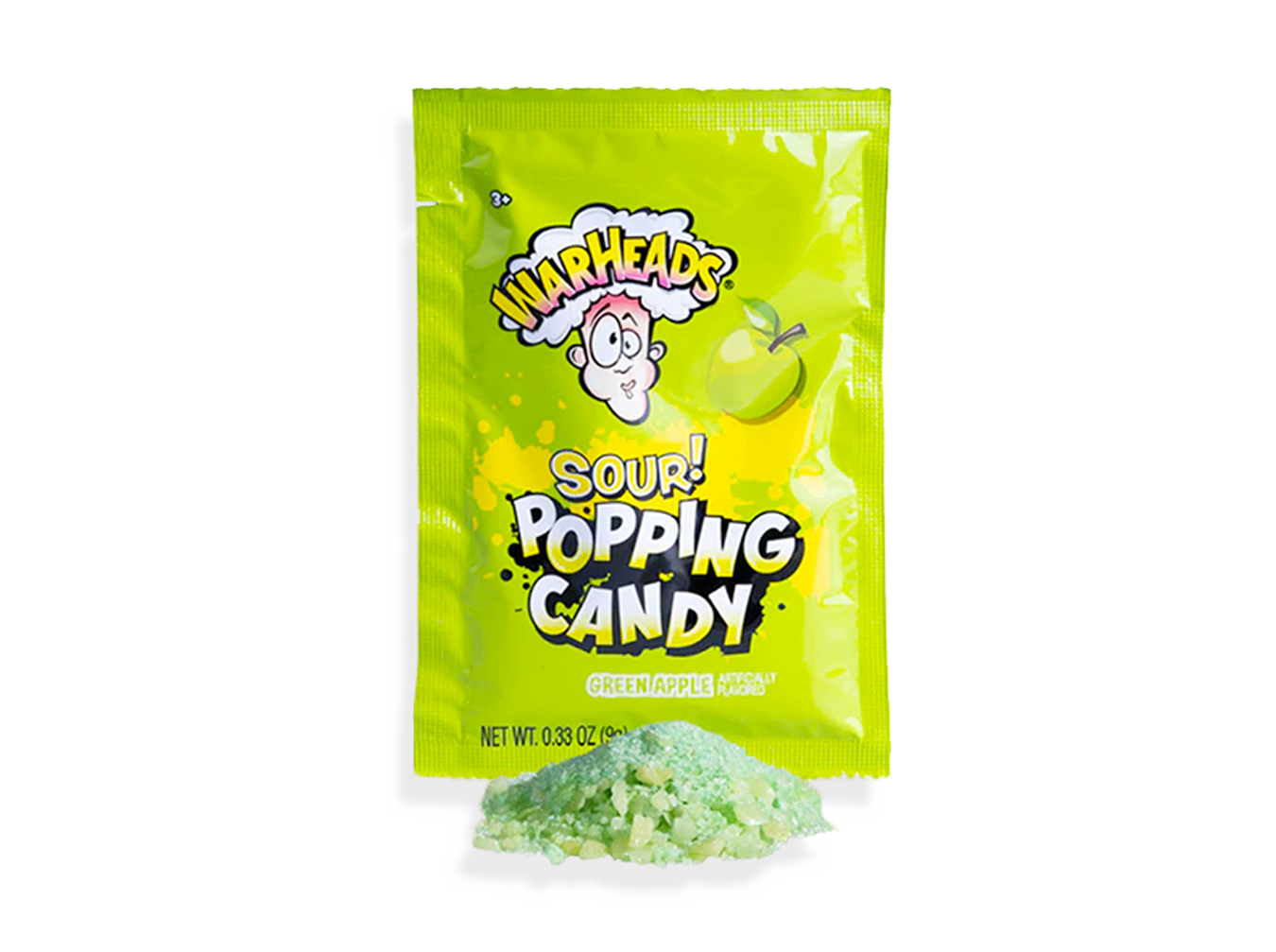 Warheads Sour Popping Candy Green Apple 4172