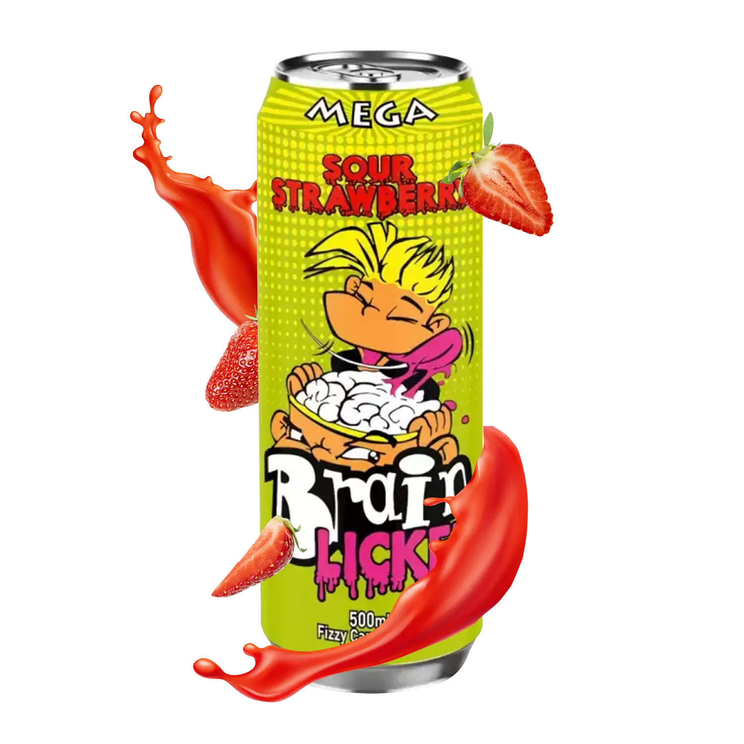 Brain Licker Sour Strawberry 500ml