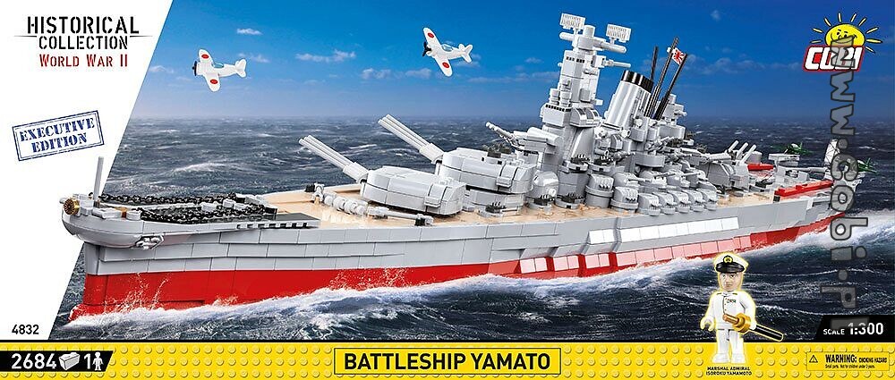 Cobi Yamato battleship is a huge model