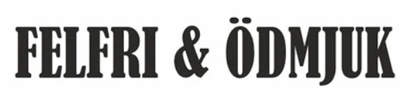 Felfri & Ödmjuk Dekal