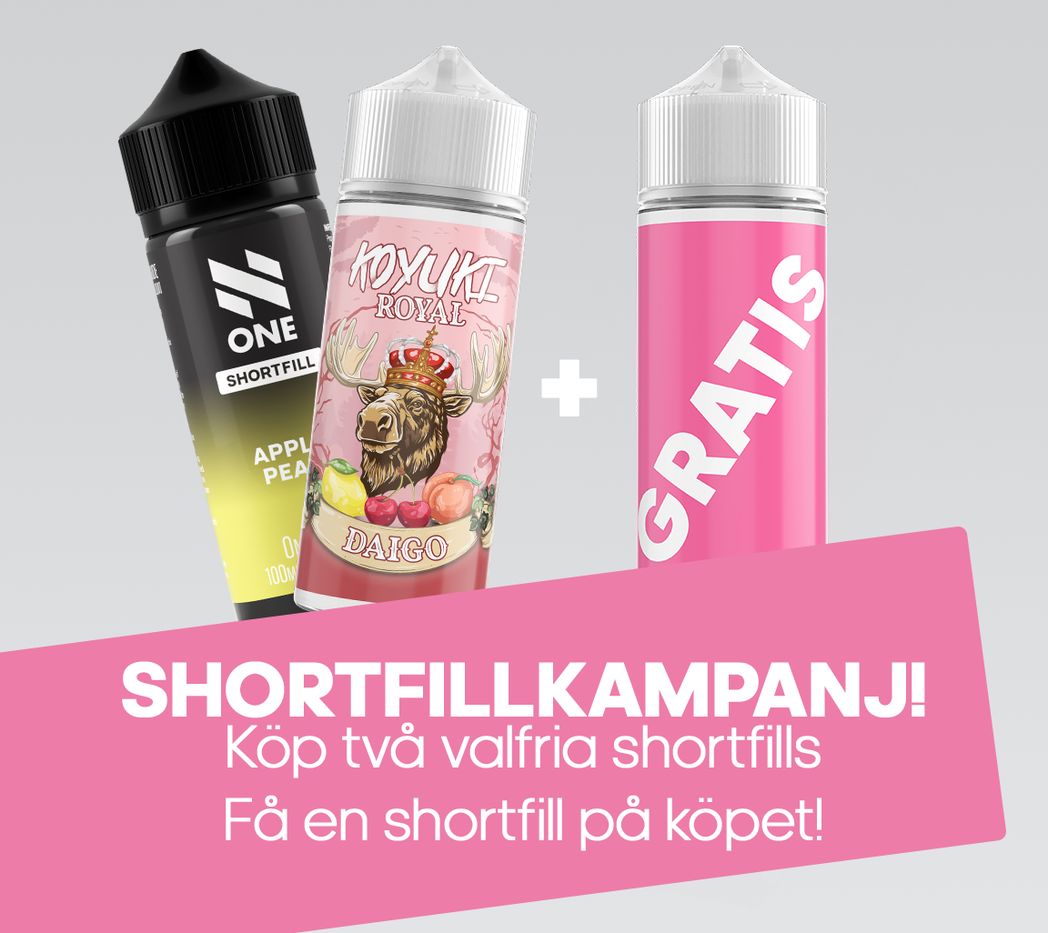 Shortfillkampanj, köp 2 och få en på köpet