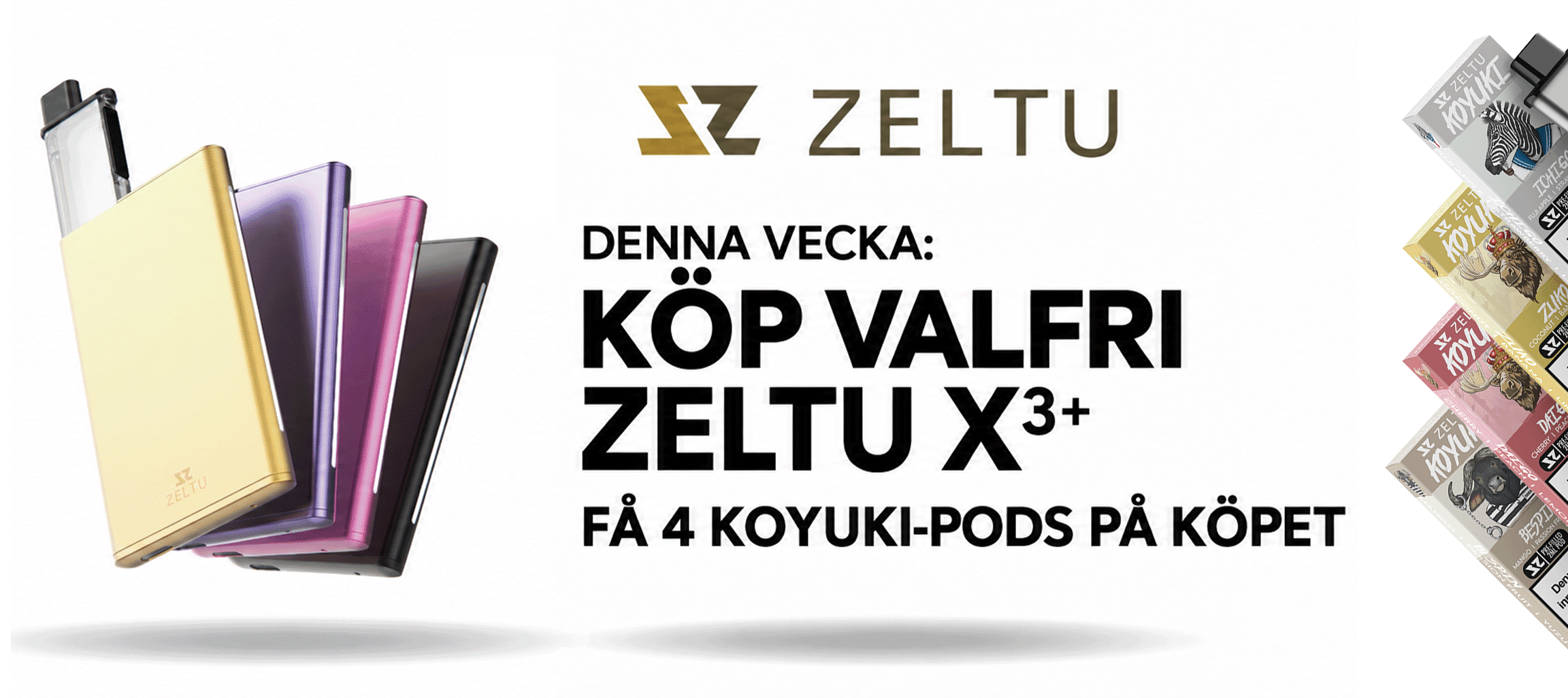 Zeltu banner
