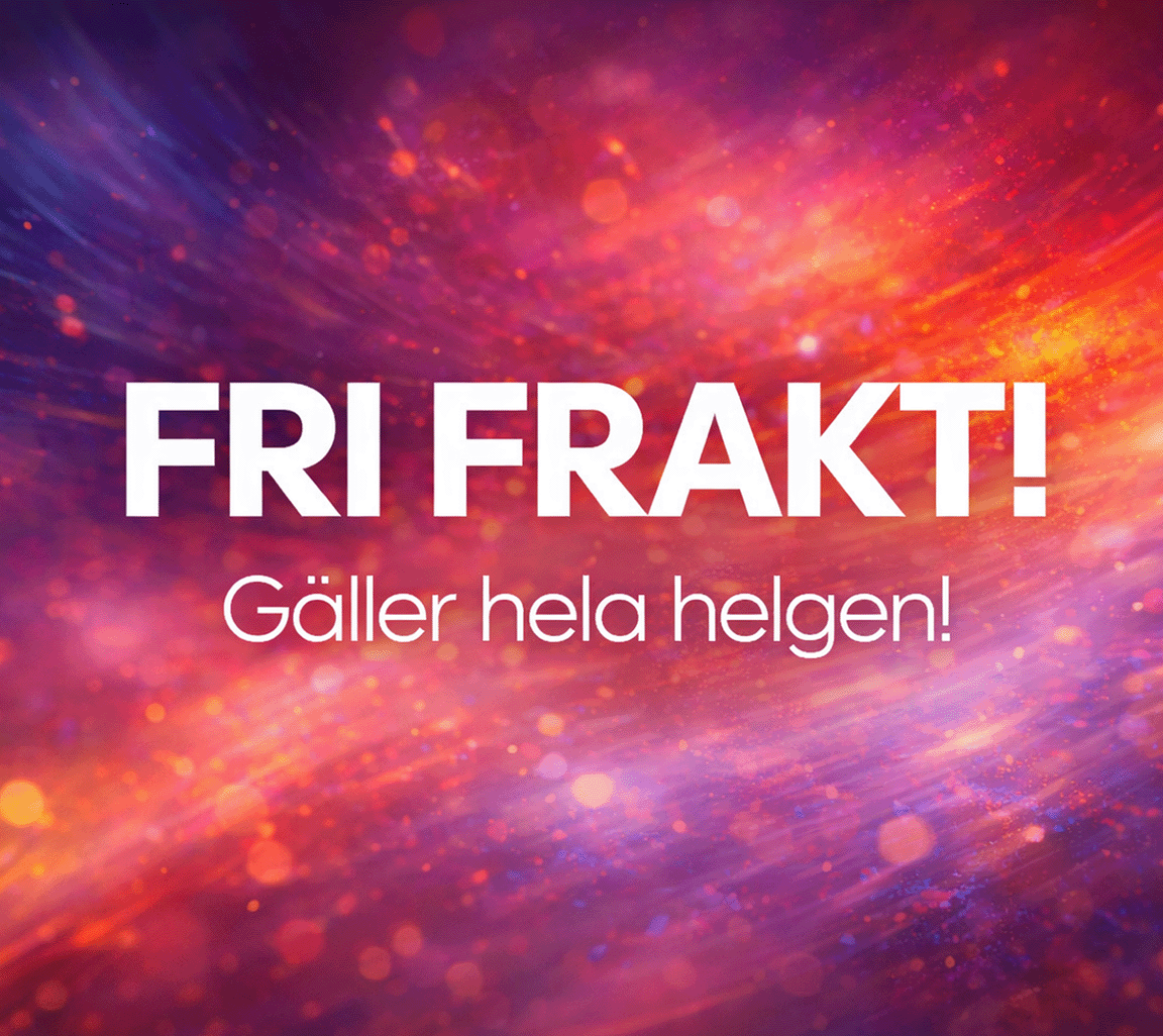 bild med texten "fri frakt hela helgen"