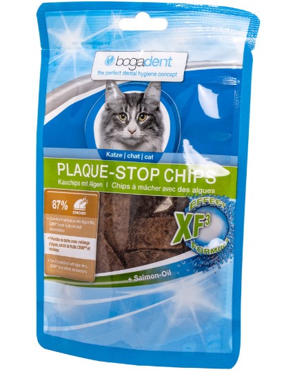 Plaque-stop katt, chips med kyckling