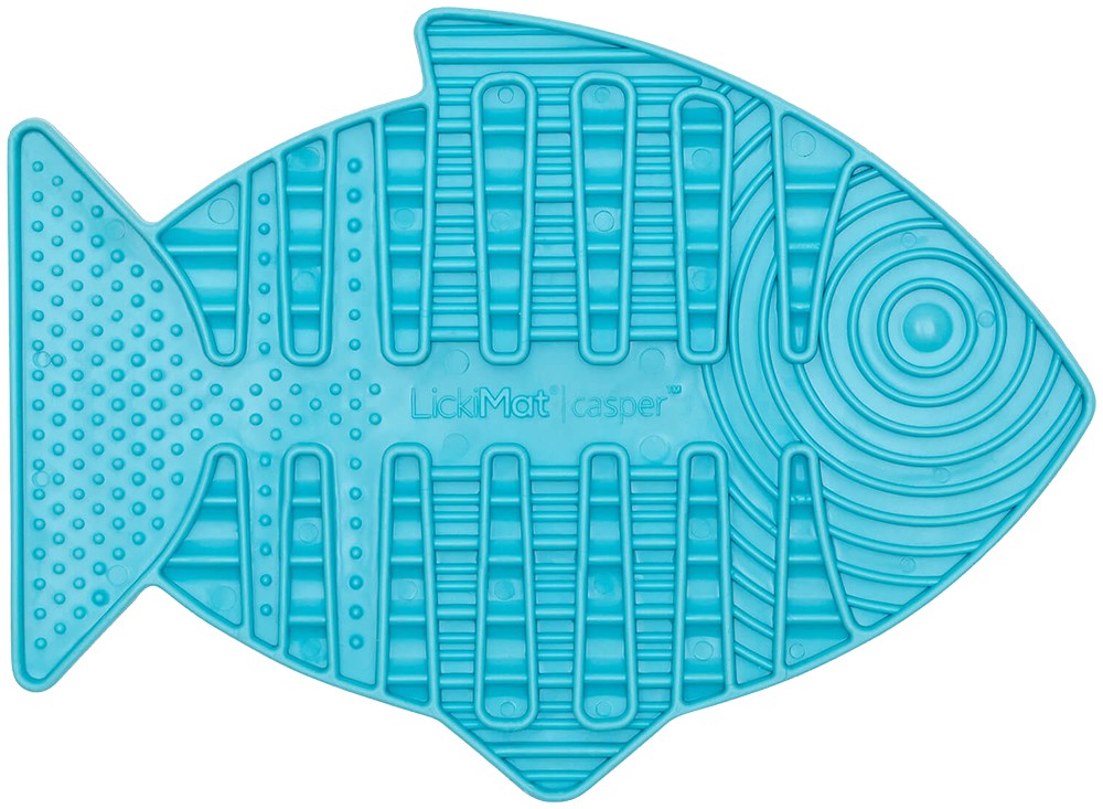 Lickimat Cat FISK ljusblå 22 x 15 cm