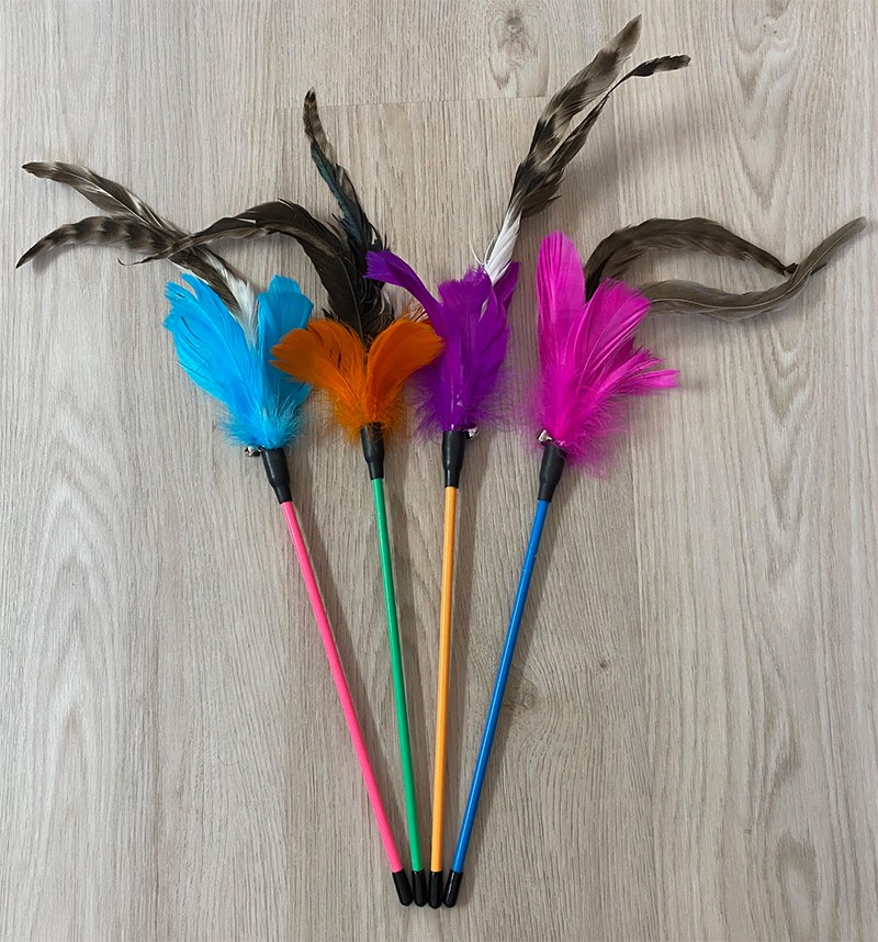 Fjädervippa långa fjädrar