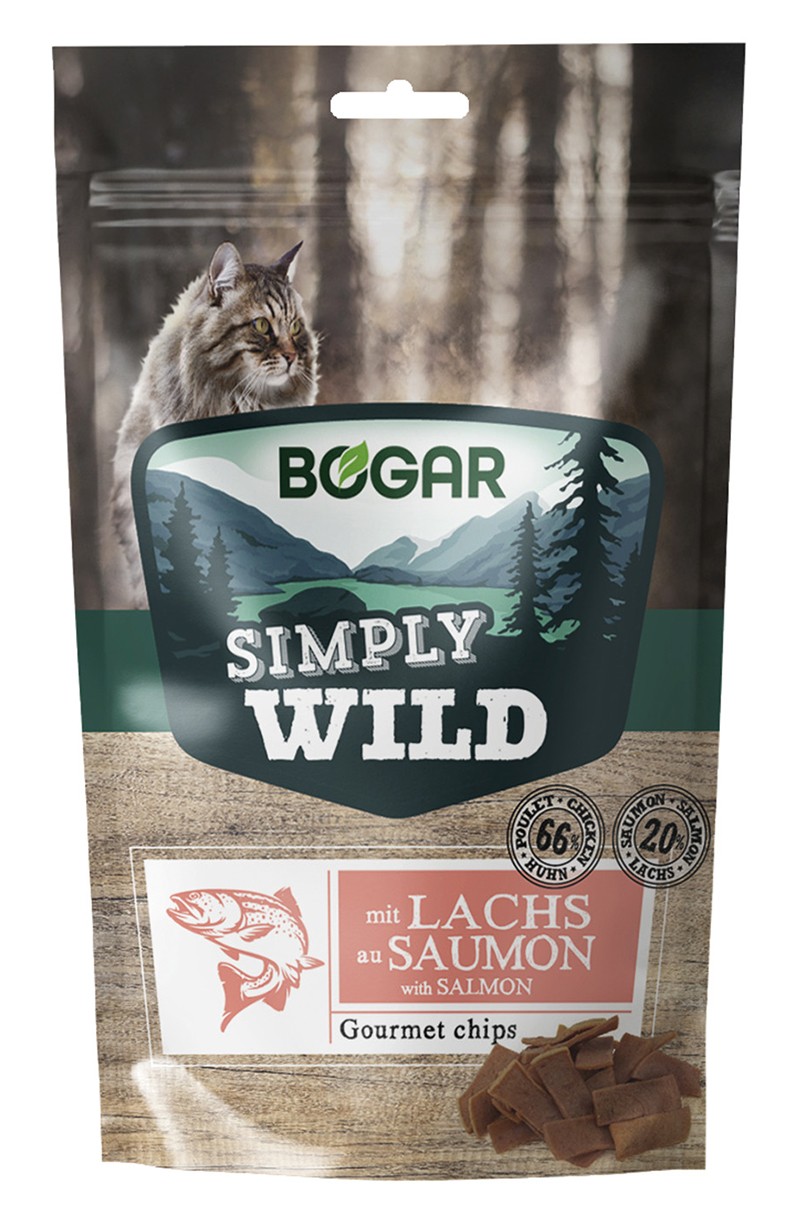 Simply wild gourmet chips, salmon