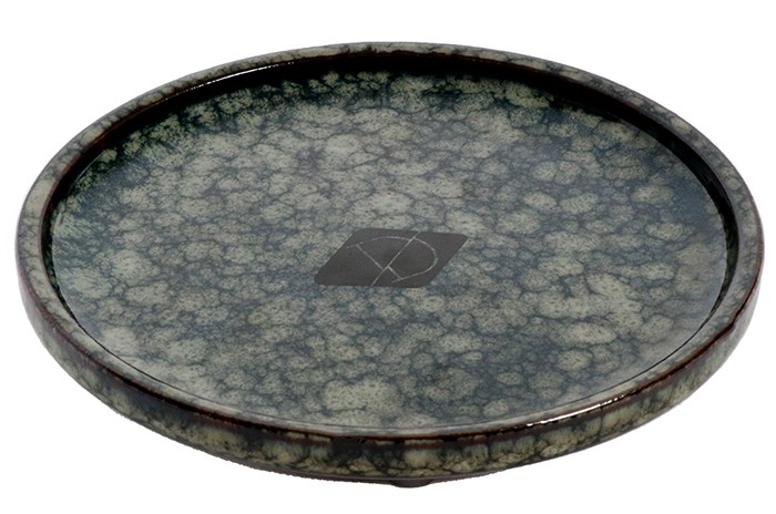 Kattmatskål Fat Green Marble Jasper