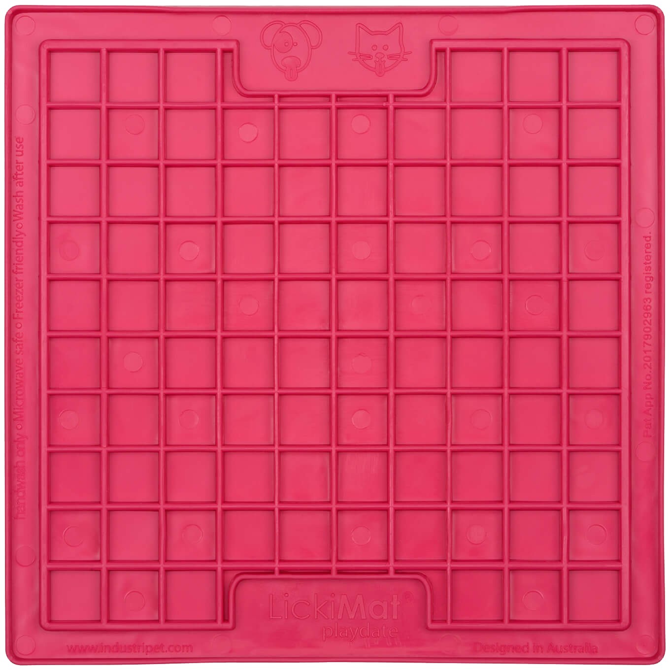 Lickimat Cat rosa 20 x 20 cm