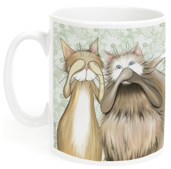 Mugg Fikakatt kattmotiv