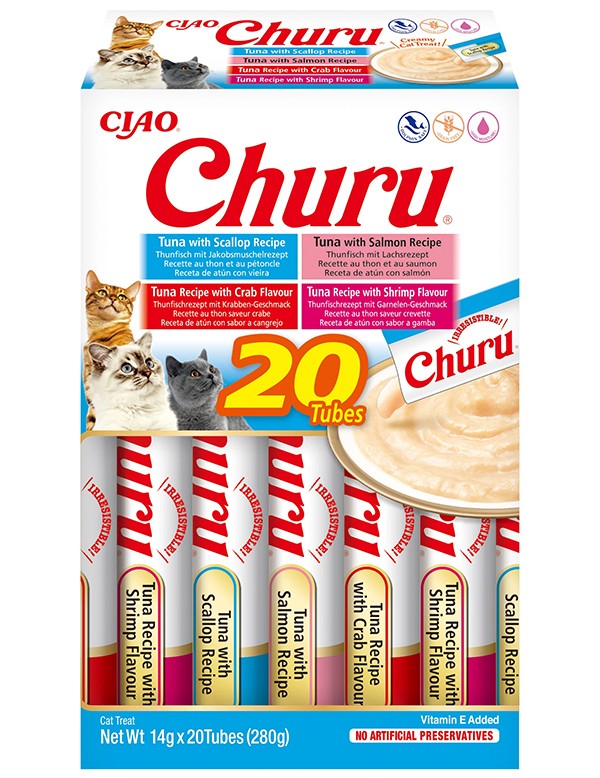 Churu 20-pack Seafood Tuna Variety