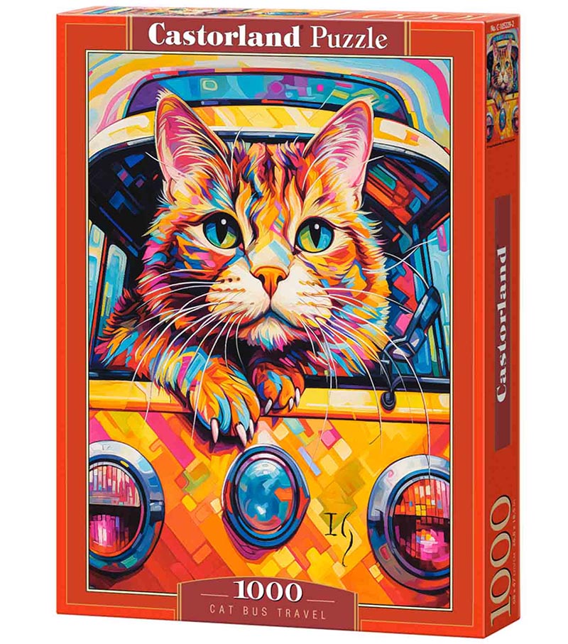 Pussel Cat Bus Travel, 1000 bitar