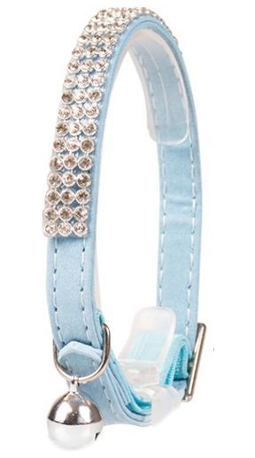 Katthalsband BlingBling Ljusblå