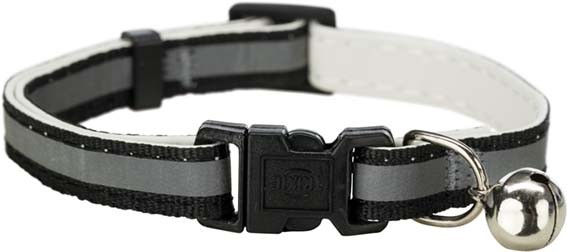 Katthalsband kattunge - med reflex Svart