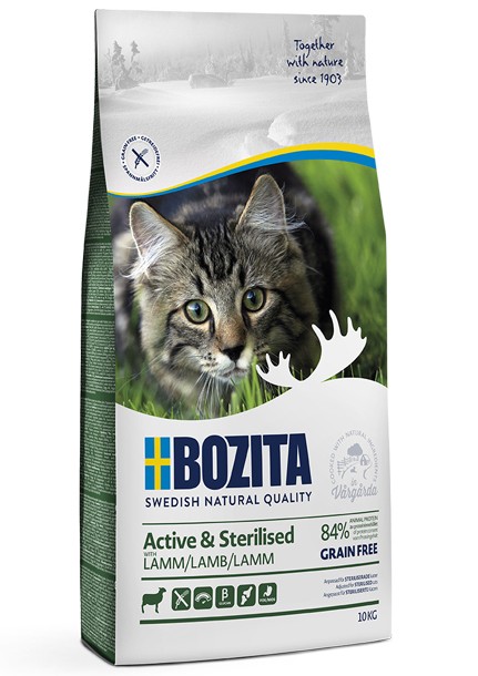 Bozita Active & Sterilised Grain free Lamb 10 kg