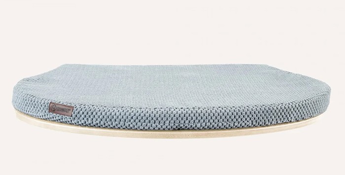 Cosy and Dozy Catwalk Rest Maple Soft Grey m silver